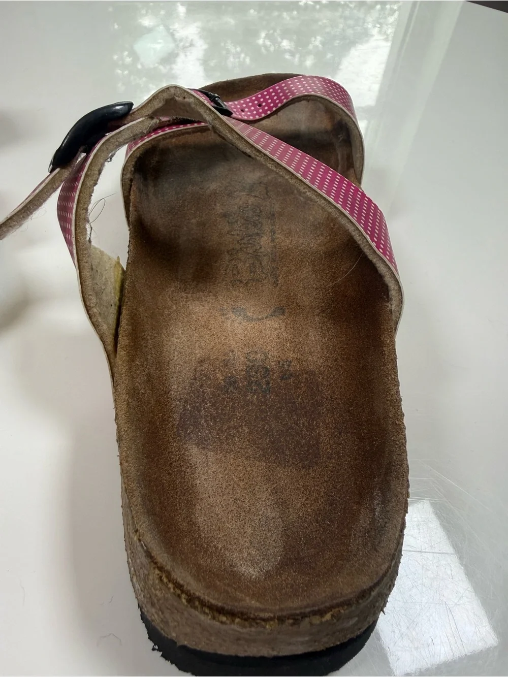 Birkies by Birkenstock Pink Polka Dot Sandals